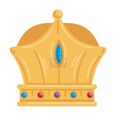 Illustration for Epiphany golden crown style illustration - Royalty Free Image