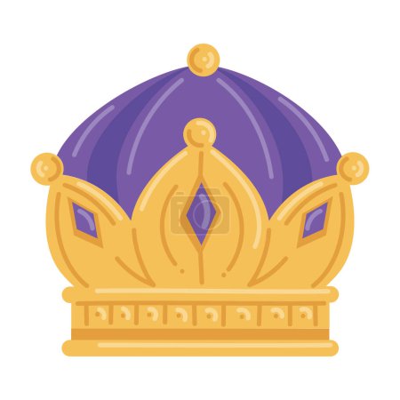 Illustration for Epiphany crown of three king wise men illustration - Royalty Free Image