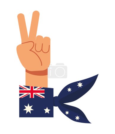 Illustration for Australia day flag country illustration design - Royalty Free Image