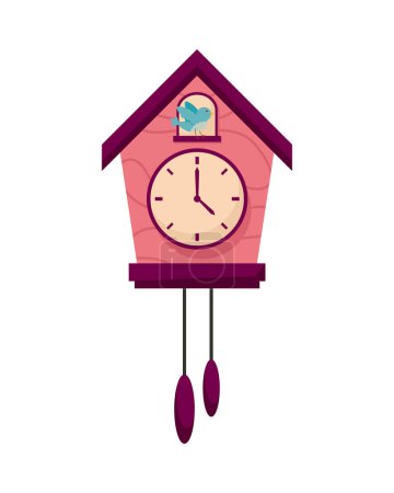 Ilustración de Reloj de cuco alemania temporizador aislado - Imagen libre de derechos