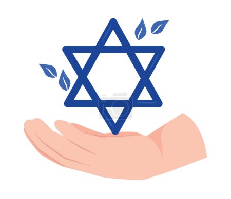 israel peace campaign illustration isolated