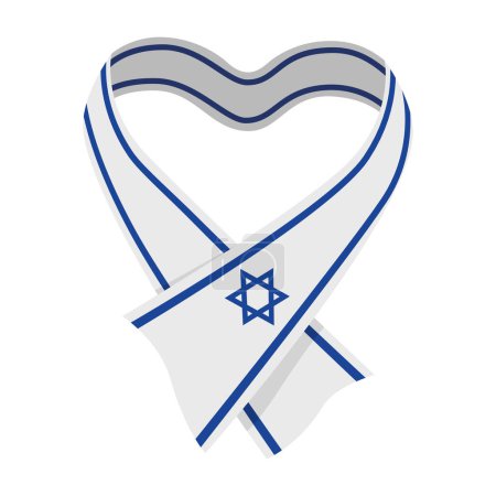 Téléchargez les illustrations : Israël drapeau de la paix illustration isolé - en licence libre de droit