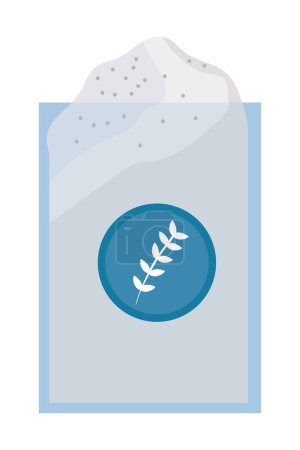 Illustration for Flour in container vector isolated - Royalty Free Image