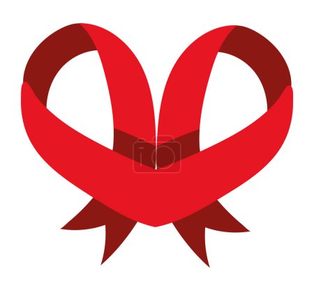 Illustration for Aids day ribbon design vector isolated - Royalty Free Image