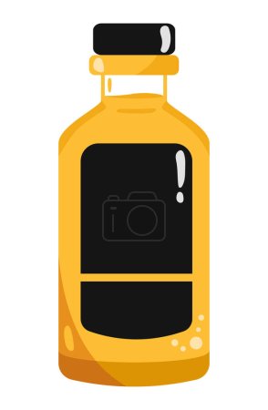 Ilustración de Botella mezcal mexico bebida ilustración aislado - Imagen libre de derechos