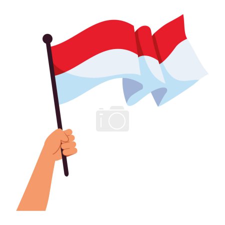 Téléchargez les illustrations : Indonésienne fête de l'indépendance illustration festive - en licence libre de droit