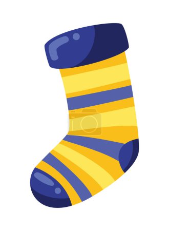 Illustration for Down syndrome sock vector isolated - Royalty Free Image