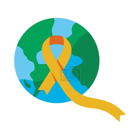 Téléchargez les illustrations : Journée mondiale du cancer chez les enfants illustration - en licence libre de droit