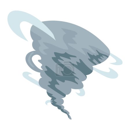 Ilustración de Huracán fenómeno climático naturaleza aislado icono - Imagen libre de derechos