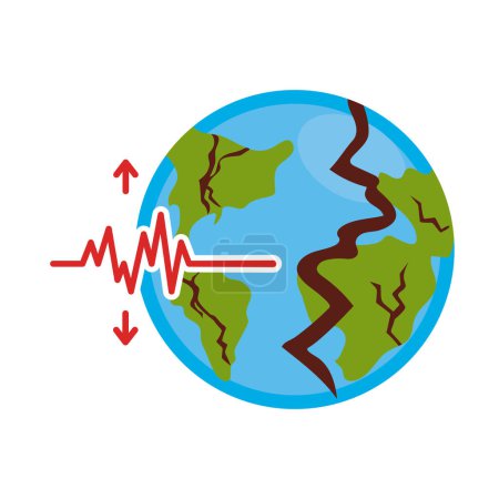 earthquake rupture of the earths crust isolated