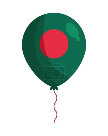 Illustration for Bangladesh independence day party illustration - Royalty Free Image