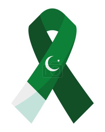 Illustration for Pakistan day flag freedom illustration - Royalty Free Image