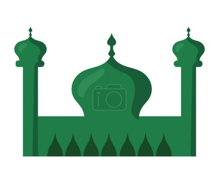 Illustration for Pakistan mosque design illustration vector - Royalty Free Image