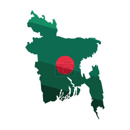 Illustration for Bangladesh independence day freedom illustration - Royalty Free Image