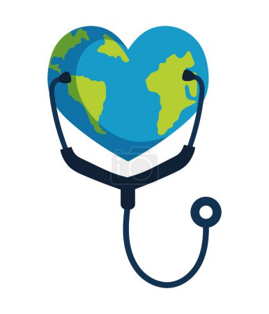 Illustration for World health day illustration design - Royalty Free Image