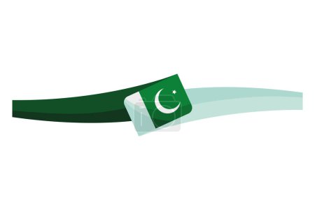 Illustration for Pakistan day party illustration vector - Royalty Free Image