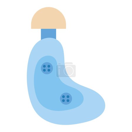 Illustration for Cochlear implant tech isolated illustration - Royalty Free Image