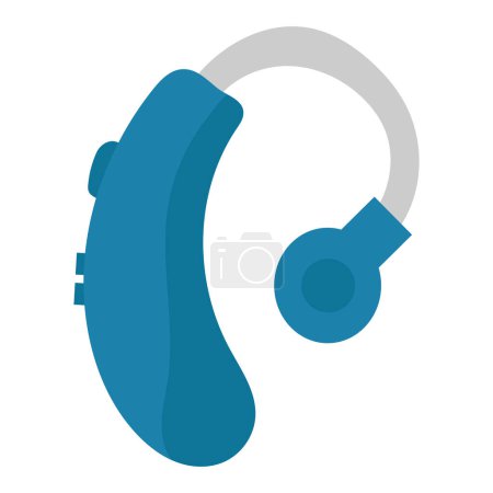 Illustration for Cochlear implant tech device isolated - Royalty Free Image