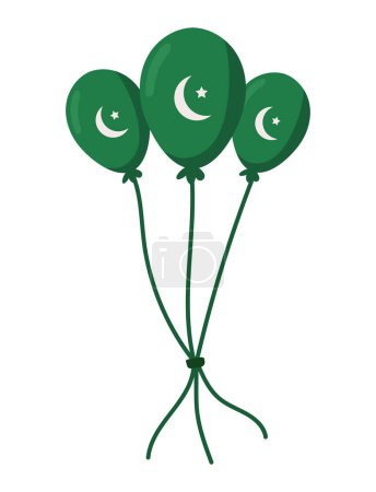 Téléchargez les illustrations : Pakistan jour célébration illustration vecteur - en licence libre de droit