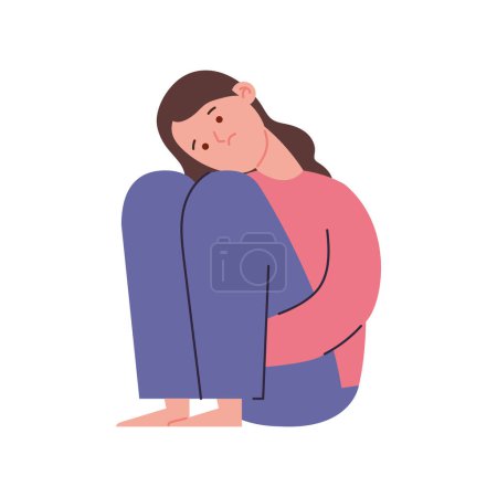 Illustration for Discrimination against a woman isolated - Royalty Free Image
