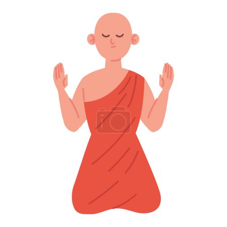 Ilustración de Waisak buddha celebración ilustración diseño - Imagen libre de derechos