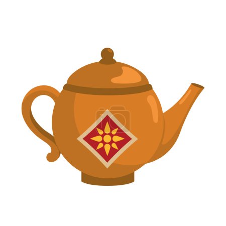 Illustration for Qingming chinese tea illustration design - Royalty Free Image
