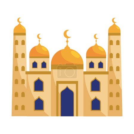 Illustration for Laylat al qadr muslim mosque illustration - Royalty Free Image