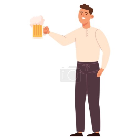 Ilustración de Despedida de soltero con bebida aislada - Imagen libre de derechos