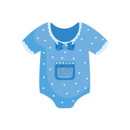 Illustration for Gender reveal baby bodysuit isolated - Royalty Free Image