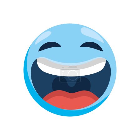 Illustration for Smile day emoji face isolated design - Royalty Free Image