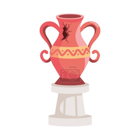 Illustration for Museum day amphora illustration design - Royalty Free Image