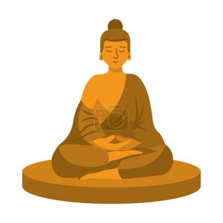 Téléchargez les illustrations : Taille bouddhisme culture illustration conception - en licence libre de droit
