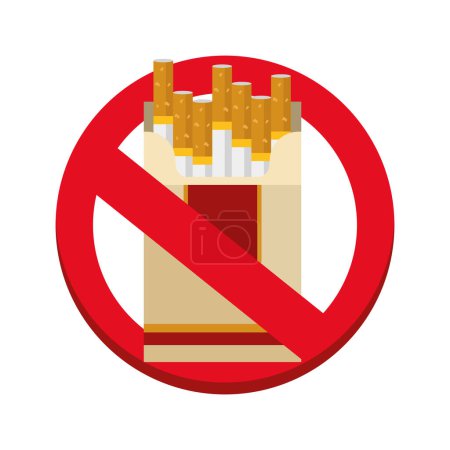 Photo for No smoking day symbol isolated design - Royalty Free Image