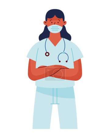 Illustration for Nurse day occupation illustration design - Royalty Free Image