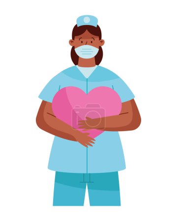 Ilustración de Enfermera día mujer ilustración diseño - Imagen libre de derechos