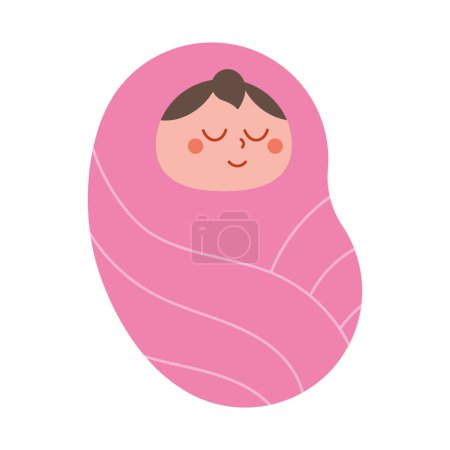 Illustration for Baby shower design isolated vector - Royalty Free Image