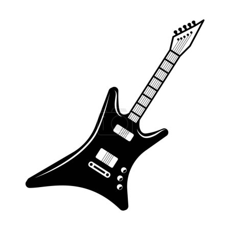 Photo for Heavy metal electric guitar isolated design - Royalty Free Image