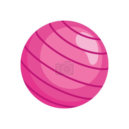 Illustration for Gym equipment ball isolated design - Royalty Free Image