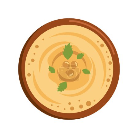 Illustration for Hummus day food isolated design - Royalty Free Image