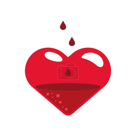 Illustration for Blood donation concept isolated design - Royalty Free Image