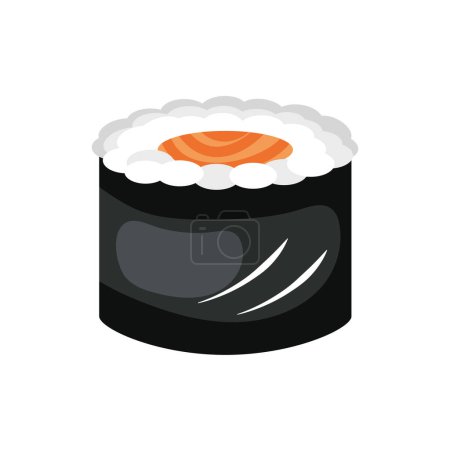 Photo for Sushi roll food isolated design - Royalty Free Image