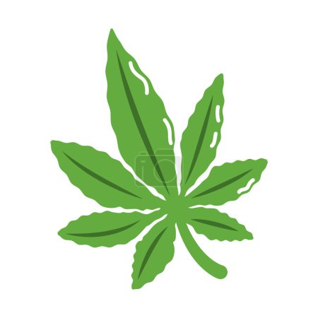 Photo for Marijuana plant design isolated vector - Royalty Free Image
