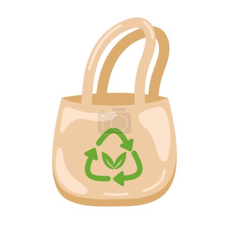 Illustration for Free plastic bag reusable isolated design - Royalty Free Image