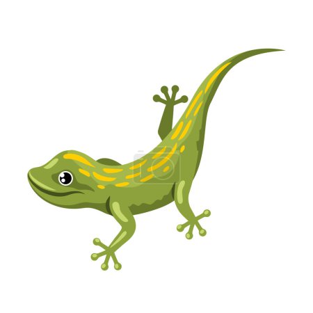 Ilustración de Lagarto pequeño reptil animal aislado - Imagen libre de derechos