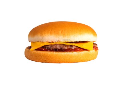 Photo for Famous simple cheese burger for lunch - Royalty Free Image