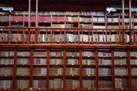 Foto de Puebla, Mexico - March 17 , 2022 :Palafoxiana library founded in 1646, it was the first public library in colonial Mexico,It has books and manuscripts,from the 15th to the 20th century. - Imagen libre de derechos