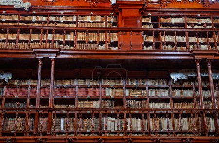 Foto de Puebla, Mexico - March 17 , 2022 :Palafoxiana library founded in 1646, it was the first public library in colonial Mexico,It has books and manuscripts,from the 15th to the 20th century. - Imagen libre de derechos