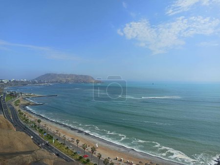 Photo for BeautifBeautiful Pacific Ocean coast in Miraflores city area in Lima, Peru. ul Pacific Ocean coast in Miraflores city area in Lima, Peru. - Royalty Free Image