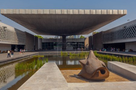 Téléchargez les photos : Mexico, Mexique - 12 mars 2022. Musée National d'Antropologie, Museo Nacional de Antropologia - en image libre de droit