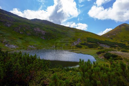 Photo for View of the Nesamovyte Lake in Ukrainian Carpathian mountains - Royalty Free Image